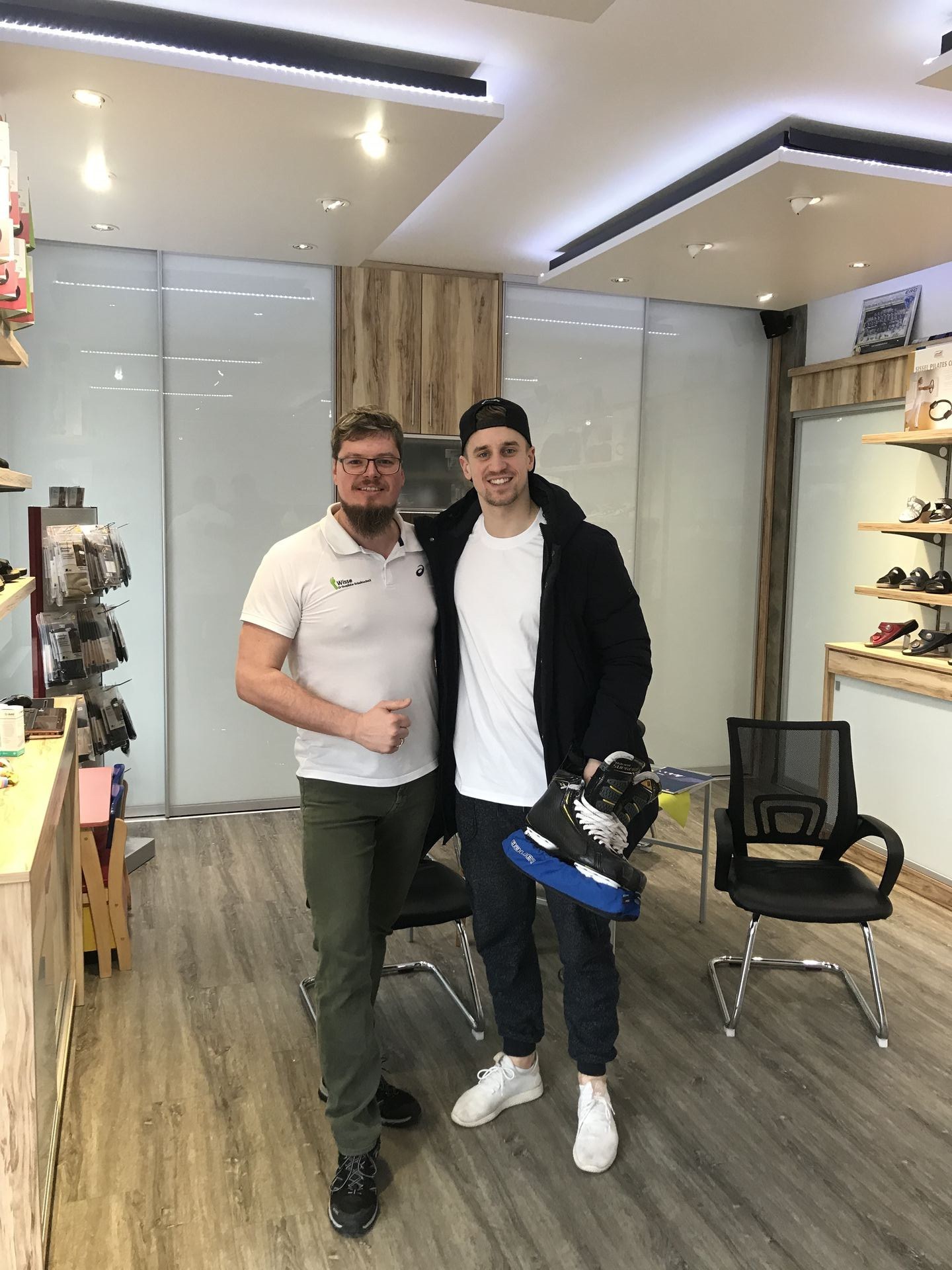 Wisse mit Profisportler